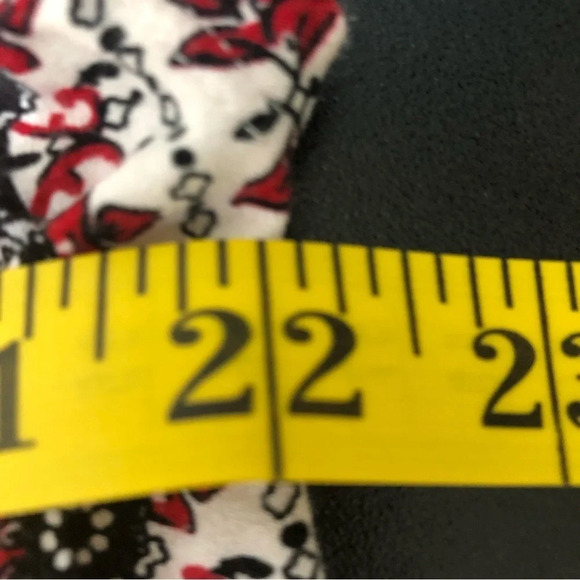 J.JILL Wearever Collection Women’s L Red Cream Black Boxy Blouse Top - Picture 8 of 8